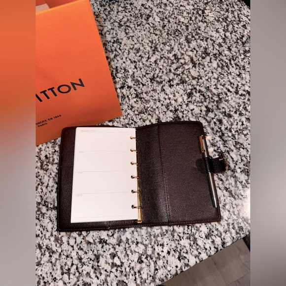 Louis Vuitton Damier Ebene Small Ring Agenda Cover - Picture 7 of 9